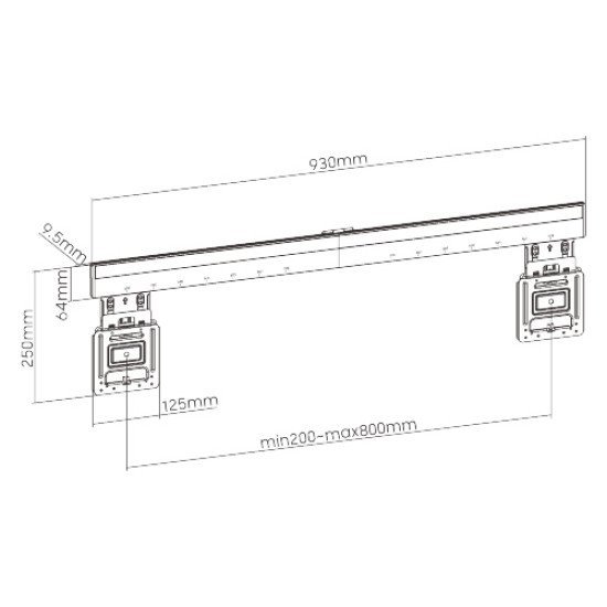 Brateck Επιτοίχια Βάση Led-1948 Για Οθόνη 43"-100", 75Kg Brateck Επιτοίχια Βάση Led-1948 Για Οθόνη 43"-100", 75Kg