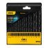 Deli Σετ Τρυπάνια Dh-Mhz019-Ed1 Για Σίδηρο Hss, 1-10Mm, Din 338, 19Τμχ