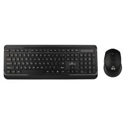 Powertech Set Ποντίκι & Πληκτρολόγιο Pt-1060, Ασύρματο, 1600Dpi, Μαύρο