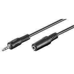 Goobay Προέκταση Καλωδίου Ήχου 3.5Mm 50431, 3-Pin, 2M, Μαύρο Goobay Προέκταση Καλωδίου Ήχου 3.5Mm 50431, 3-Pin, 2M, Μαύρο