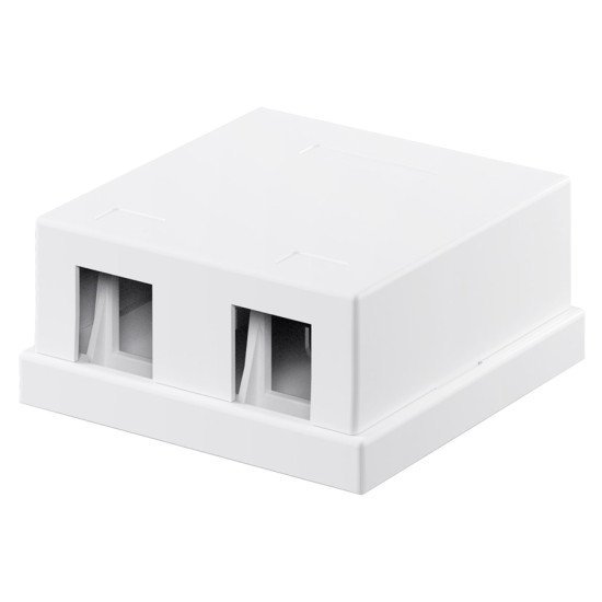 Goobay Keystone Κυτίο 79366 Για 2 Θύρες Δικτύου, 61.42Mm, Λευκό Goobay Keystone Κυτίο 79366 Για 2 Θύρες Δικτύου, 61.42Mm, Λευκό