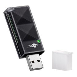 Goobay Card Reader 95682 Για Sd Κάρτα Μνήμης, 480 Mbps, Μαύρο