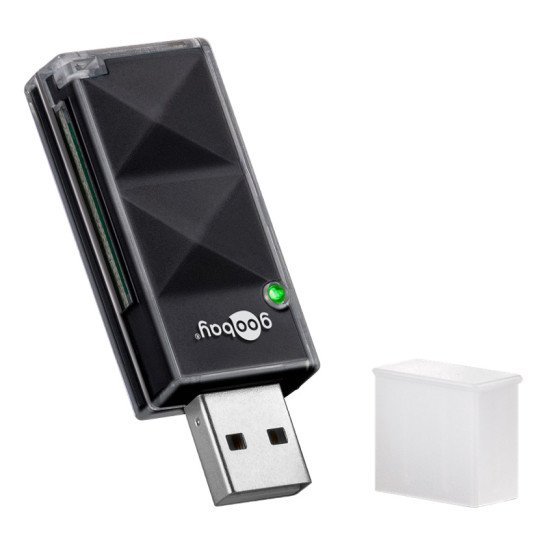 Goobay Card Reader 95682 Για Sd Κάρτα Μνήμης, 480 Mbps, Μαύρο