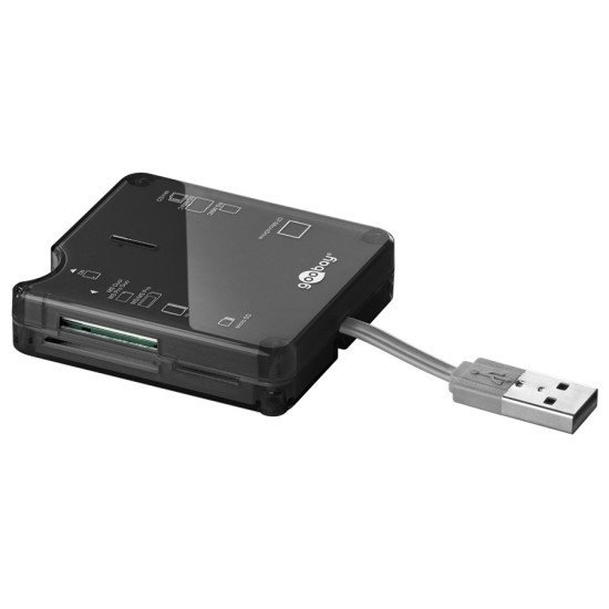 Goobay Card Reader 95674 Για Micro Sd/Sd/M2/Cf/Xd/Ms, 480 Mbps, Μαύρο