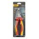 Deli Πένσα Ίσια Ηλεκτρολόγου Dl512007, Μόνωση Vde 1000V, 18Cm