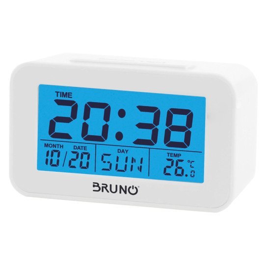 Bruno Ξυπνητήρι Brn-0129 Με Μέτρηση Θερμοκρασίας, °C & °F, Λευκό Bruno Ξυπνητήρι Brn-0129 Με Μέτρηση Θερμοκρασίας, °C & °F, Λευκό