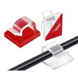 Οργανωτής Καλωδίων Tool-0090, 5X8Mm, Διαφανές, 50Τμχ