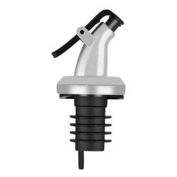 Πώμα Ροής Για Μπουκάλι Huh-0108 Με Κλείστρο, Φ18Mm, Ασημί