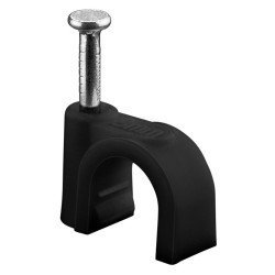 Goobay Ρόκα Στήριξης Καλωδίων 64681, 8Mm, Μαύρο, 100Τμχ