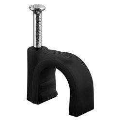 Goobay Ρόκα Στήριξης Καλωδίων 64683, 10Mm, Μαύρο, 100Τμχ