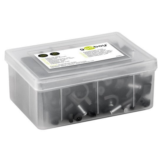 Goobay Ρόκα Στήριξης Καλωδίων 64683, 10Mm, Μαύρο, 100Τμχ Goobay Ρόκα Στήριξης Καλωδίων 64683, 10Mm, Μαύρο, 100Τμχ