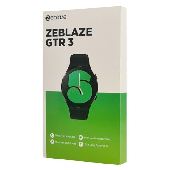 Zeblaze Smartwatch Gtr 3, 1.32", Ip68, Heart Rate, Ηχείο & Mic, Μαύρο