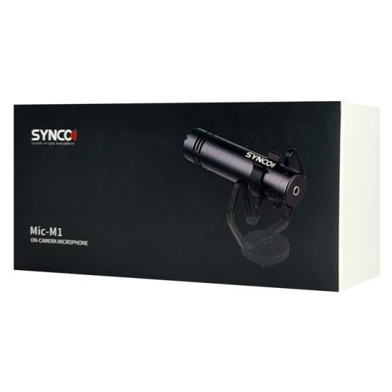 Synco Μικρόφωνο Για Κάμερα Sy-M1-Bk, Δυναμικό, 3.5Mm, Shock Mount, Μαύρο