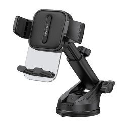 Usams Βάση Smartphone Αυτοκινήτου Us-Zj072 Για Ταμπλό/Παρμπρίζ, Μαύρη