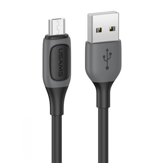 Usams Καλώδιο Micro Usb Σε Usb Us-Sj597, 2A, 1M, Μαύρο