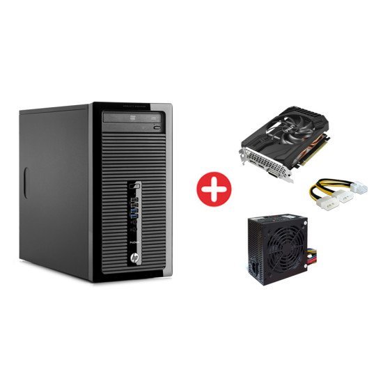 Bundle Hp Pc 400 G1 Mt, I5-4570, 8Gb/256Gb Ssd, Vga Gtx 1660, Psu 600W