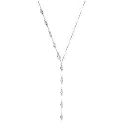 Bamoer Κολιέ Bsn330 Με Κυβική Ζιρκόνια, Ασήμι 925, Ασημί