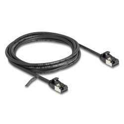 Delock Καλώδιο U/Ftp Cat 8.1 80184, 40Gbps, 30 Awg, 2M, Μαύρο