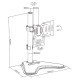 Brateck Βάση Γραφείου Ldt66-T01 Για Οθόνη 17"-32", Έως 9Kg Brateck Βάση Γραφείου Ldt66-T01 Για Οθόνη 17"-32", Έως 9Kg