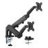 Brateck Βάση Γραφείου Ldt56-C024 Για 2 Οθόνες 17"-32", Έως 9Kg Ανά Οθόνη