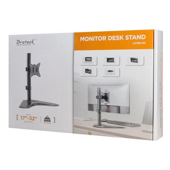 Brateck Βάση Γραφείου Ldt66-T01 Για Οθόνη 17"-32", Έως 9Kg Brateck Βάση Γραφείου Ldt66-T01 Για Οθόνη 17"-32", Έως 9Kg
