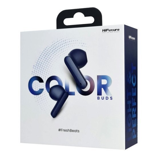 Hifuture Earphones Με Θήκη Φόρτισης Colorbuds, True Wireless, Μπλε