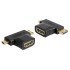 Delock Αντάπτορας Hdmi Σε Hdmi Mini & Micro 65446, Gold Plated, Μαύρος