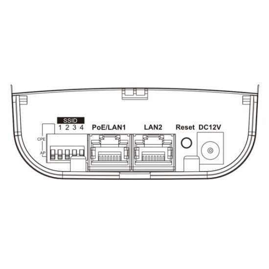 Hikvision Outdoor Wireless Cpe Ds-3Wf02C-5Ac/O, 867Mbps 5Ghz, 12Dbi