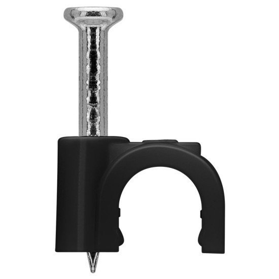 Goobay Ρόκα Στήριξης Καλωδίων 64678, 5Mm, Μαύρο, 100Τμχ