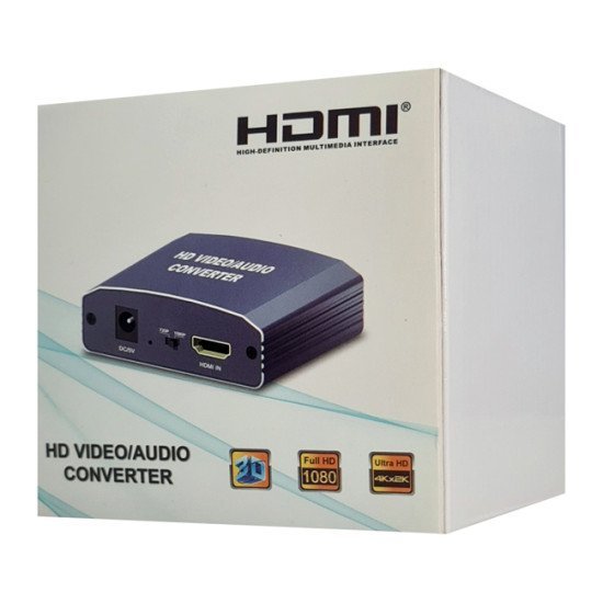 Powertech Hdmi Audio Extractor Cab-H153, 4K/60Hz, Γκρι Powertech Hdmi Audio Extractor Cab-H153, 4K/60Hz, Γκρι