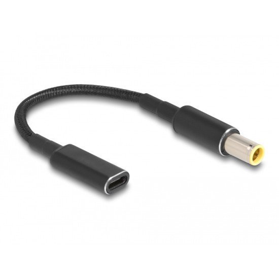 Powertech Καλώδιο Τροφοδοσίας Cab-Uc067, Usb-C Σε Ibm 7.9X5.5Mm, Μαύρο