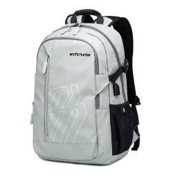 Arctic Hunter Τσάντα Πλάτης B00387 Με Θήκη Laptop 15.6", 26L, Usb, Γκρι