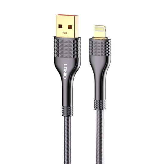 Ldnio Καλώδιο Ligntining Σε Usb Ls652, 30W, 2M, Γκρι Ldnio Καλώδιο Ligntining Σε Usb Ls652, 30W, 2M, Γκρι
