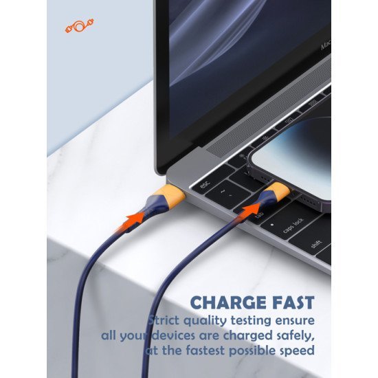 Ldnio Καλώδιο Lightning Σε Usb Ls801, 30W, 1M, Μπλε Ldnio Καλώδιο Lightning Σε Usb Ls801, 30W, 1M, Μπλε