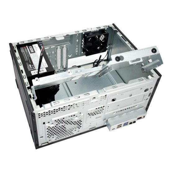 Powertech Pc Case Pt-1101 Με 550W Psu, Micro-Atx, 265X168X353Mm, Μαύρο