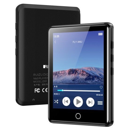 Ruizu Mp3 Player M6 Με Οθόνη Αφής 2.8", 8Gb, Ελληνικό Μενού, Μαύρο Ruizu Mp3 Player M6 Με Οθόνη Αφής 2.8", 8Gb, Ελληνικό Μενού, Μαύρο