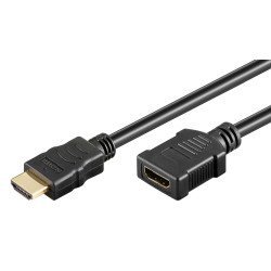 Goobay Καλώδιο Προέκτασης Hdmi 61313, Ethernet, 4K, 18Gbit/S, 5M, Μαύρο