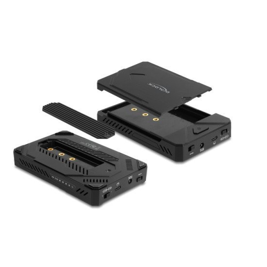 Delock Θήκη Για M.2 & 2.5" Sata Ssd/Hdd 42020, Usb-C, Λειτουργία Κλώνου