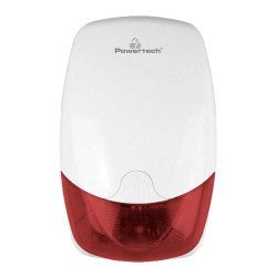 Powertech Σειρήνα Pt-1138, Εξωτερικού Χώρου, 110Db, Κόκκινη