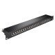 Goobay Patch Panel 90854, 19"/1U, 24X Ports, Cat 6A Stp, Μαύρo