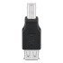 Goobay Αντάπτορας Usb Σε Usb Type B 50291, Θηλυκό Σε Αρσενικό, Μαύρος