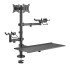 Brateck Βάση Γραφείου Pmm-02Ld Για 2X Οθόνες 17"-32"/Pos/Πληκτρολόγιο