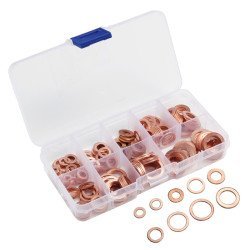 Σετ Χάλκινες Ροδέλες Da15, Διάφορα Μεγέθη, 200Τμχ