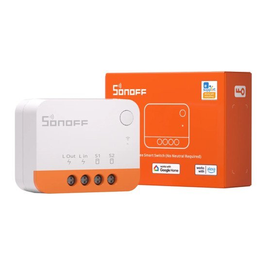 Sonoff Smart Διακόπτης Zbmini-L2, 1-Gang, Zigbee 3.0, Λευκός