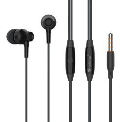 Celebrat Earphones Με Μικρόφωνο G25, 3.5Mm, 1.2M, Μαύρα