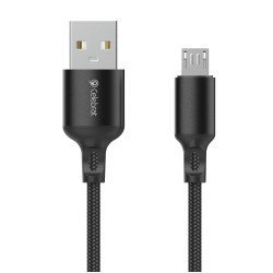 Celebrat Καλώδιο Micro Usb Σε Usb Cb-32, 2.1A, 1M, Μαύρο