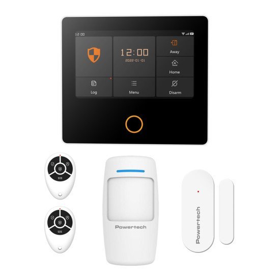 Powertech Ασύρματο Σύστημα Συναγερμού Pt-1125, Αφής, Wi-Fi, 2G, Tuya Powertech Ασύρματο Σύστημα Συναγερμού Pt-1125, Αφής, Wi-Fi, 2G, Tuya