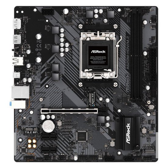 Asrock Μητρική A620M-Hdv/M.2, 2X Ddr5, Am5, Usb 3.2, Matx