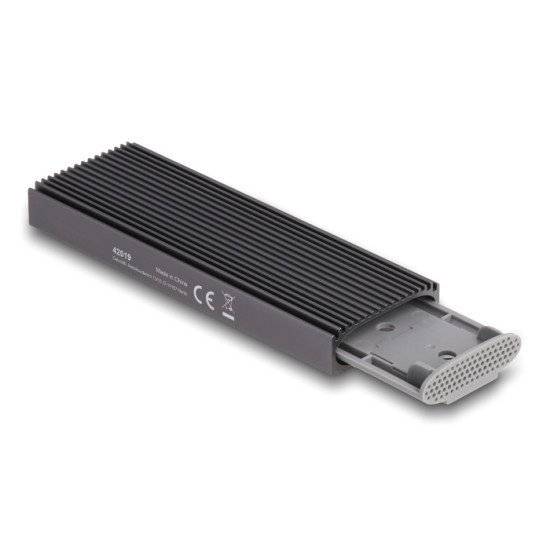 Delock Θήκη Για M.2 Nvme Pcie/Sata Ssd 42019, Tool Free, 10Gbps, Μαύρη Delock Θήκη Για M.2 Nvme Pcie/Sata Ssd 42019, Tool Free, 10Gbps, Μαύρη