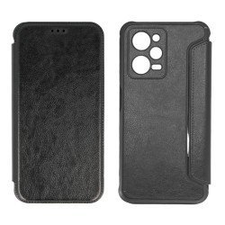 Powertech Θήκη Razor Leather Mob-1914, Xiaomi Note 12 Pro/X5 Pro, Μαύρη